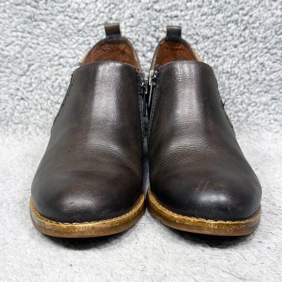 Pikolinos Andorra Womens Size 36 US 5.5-6 Ankle Boots Charcoal Gray Leather Zip - Picture 2 of 10